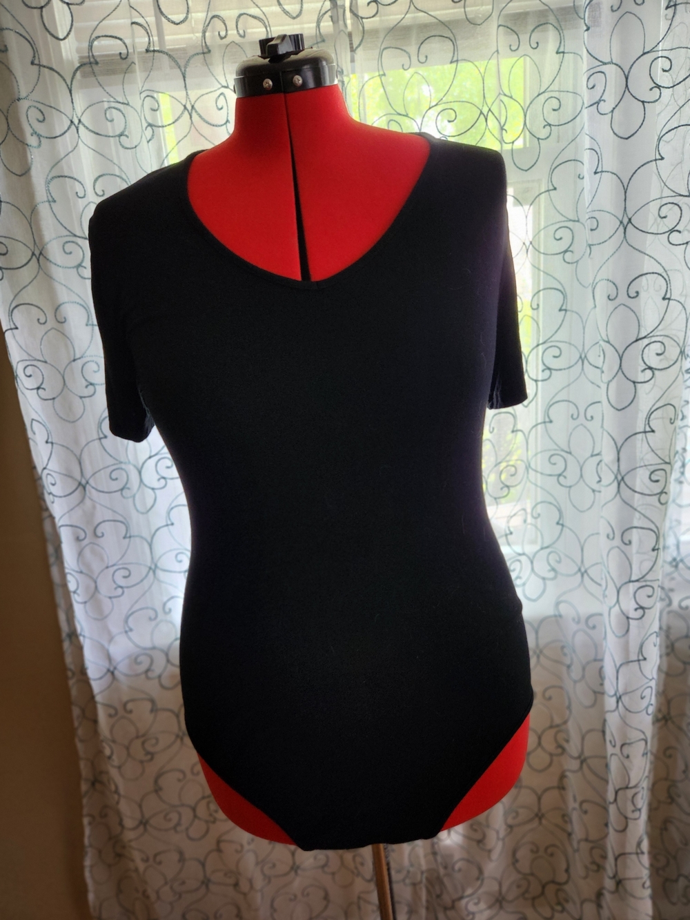 Black Short Sleeve Bodysuit